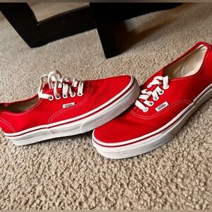 Men’s Red Vans size 8